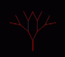 4 iterations: 2D tree, 26 degrees