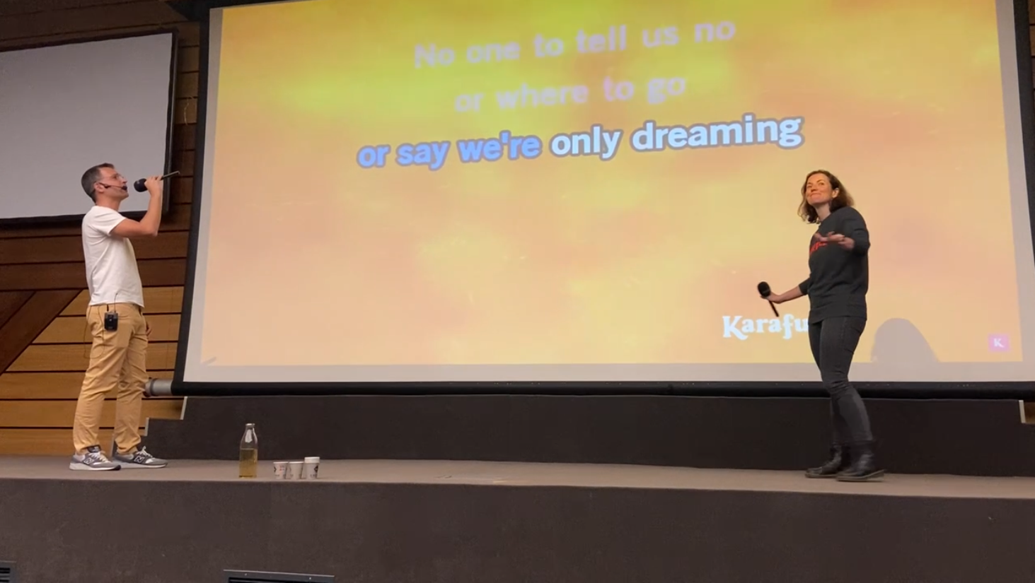 A Whole New World sung by Bozhidar himself and Harvest's Julia Lopez